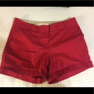 Red Chino Shorts
